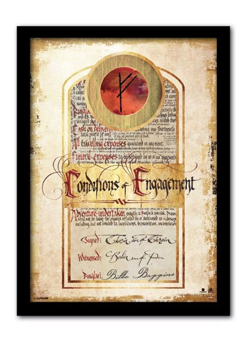 foto Der Hobbit plakt - Der Vertrag, im Rahmen